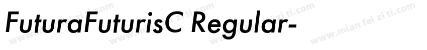 FuturaFuturisC Regular字体转换
